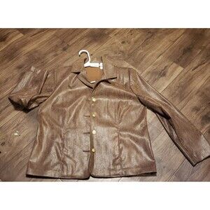 Alfred Dunner Faux Snake Skin Women's Dress Jacket Sz 14